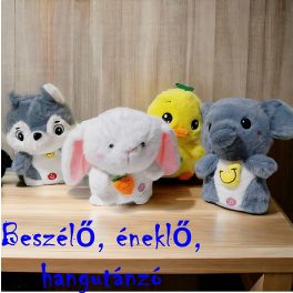   Visszabeszélő, hangutánzó, interaktív, zenélő állatok, usb-vel