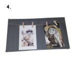 Zsinóros, csipeszes képkeret, fényképtartó 20x35cm 