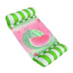 Vízben lebegő, mintás hálós, csíkos függőágy, hálós matrac