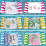 Vízben lebegő, mintás hálós, csíkos függőágy, hálós matrac