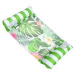 Vízben lebegő, mintás hálós, csíkos függőágy, hálós matrac