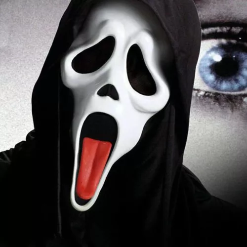 Sikoly maszk, álarc Halloween -re 