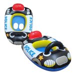 Felfújható rendőrautó úszógumi, beülős