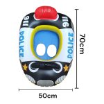 Felfújható rendőrautó úszógumi, beülős