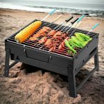 Mini összecsukható, hordozható fém grillsütő