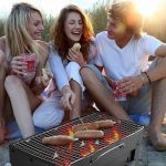 Mini összecsukható, hordozható fém grillsütő