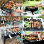 Mini összecsukható, hordozható fém grillsütő