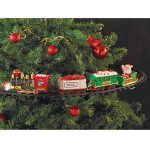 Karácsonyfa kisvasút zenélő világító kisvonat karácsonyfa köré