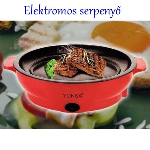 YONSA elektromos mini serpenyő 22cm