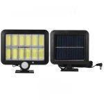 Napelemes, mozgásérzékelős, kültéri, COB ledes fali lámpa