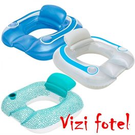   Felfújható Bestway vizi fotel, háttámlával, italtartóval, úszófotel
