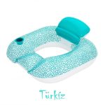 Felfújható Bestway vizi fotel, háttámlával, italtartóval, úszófotel