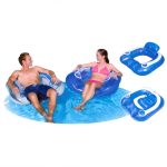 Felfújható Bestway vizi fotel, háttámlával, italtartóval, úszófotel