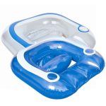 Felfújható Bestway vizi fotel, háttámlával, italtartóval, úszófotel