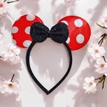 Világító LED Minnie egér fül, fejpánt 