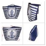 Nagyméretű, csíkos és mintás strandtáska 50cm 