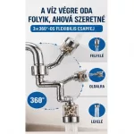 Univerzális vízszűrős perlátor csapra – 1080°-os forgatható fejjel