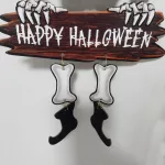 Halloween dekoráció, felakaszthat tök csontváz