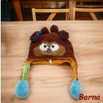 Állatos, szörnyes téli sapka, mozgatható fülekkel 