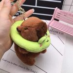 Úszógumis nyári Capybara plüss kulcstartó 