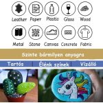 60db-os Akril filc készlet, kőre, textilre, fára, üvegre