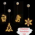 Karácsonyi Led-es, világító ablakdísz 