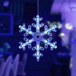 Karácsonyi Led-es, világító ablakdísz 