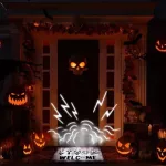 Halloween beszélő lábtörlő hanghatásokkal
