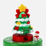 Zenélő, világító, forgó karácsonyfa 