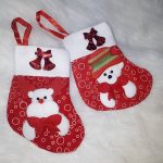 Mikulás, Télapó csizma dekoráció, karácsonyfadísz , ajándék