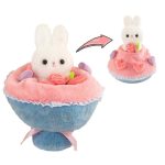 Plüss csokor nyuszi 2in1 hercegnő, torta