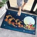 Karácsonyi lábtörlő, fürdőszoba szőnyeg 60x40 cm