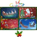 Karácsonyi lábtörlő, fürdőszoba szőnyeg 60x40 cm