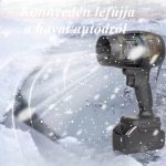 Szupererős akkumulátoros mini légfúvó, turbó lombfúvó