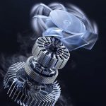 Szupererős akkumulátoros mini légfúvó, turbó lombfúvó