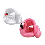 Felfújható beülős, baba, gyerek úszógumi , levehető napfénytetővel , hattyú és flamingó 10-36 hónapos korig 