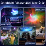 Asztronauta galaxis égbolt projector, űrhajós LED lámpa távirányítóval