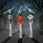 Pörgő világító LED-es Halloween bot pálca
