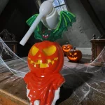 Pörgő világító LED-es Halloween bot pálca