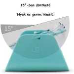 Ergonomikus, 15°-ban dönthető macskatál, cica tál 