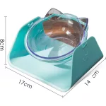 Ergonomikus, 15°-ban dönthető macskatál, cica tál 