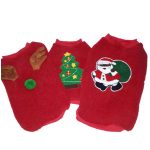 Meleg, karácsonyi mintás kutyapulóver, kutyaruha