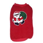 Meleg, karácsonyi mintás kutyapulóver, kutyaruha