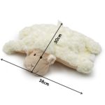 Tépőzáras, plüss bárány párna 38x30cm