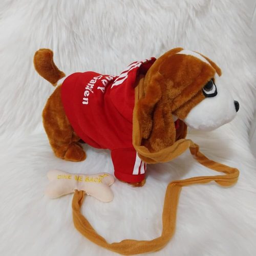 Sétáló éneklő plüss kutya Basset Hound interaktív