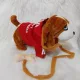 Sétáló éneklő plüss kutya Basset Hound interaktív