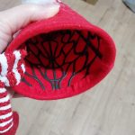 Mikulás Manó csúcsdísz vagy üveg ruha 