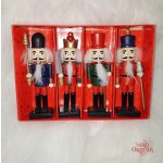 Diótörő fából faragott, 4db-os szett 