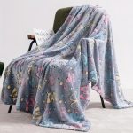 Pillangó mintás sötétben világító puha plüss takaró, pléd 100x150cm