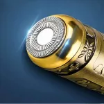 Mini újratölthető elektromos borotva gravírozott fémházban
